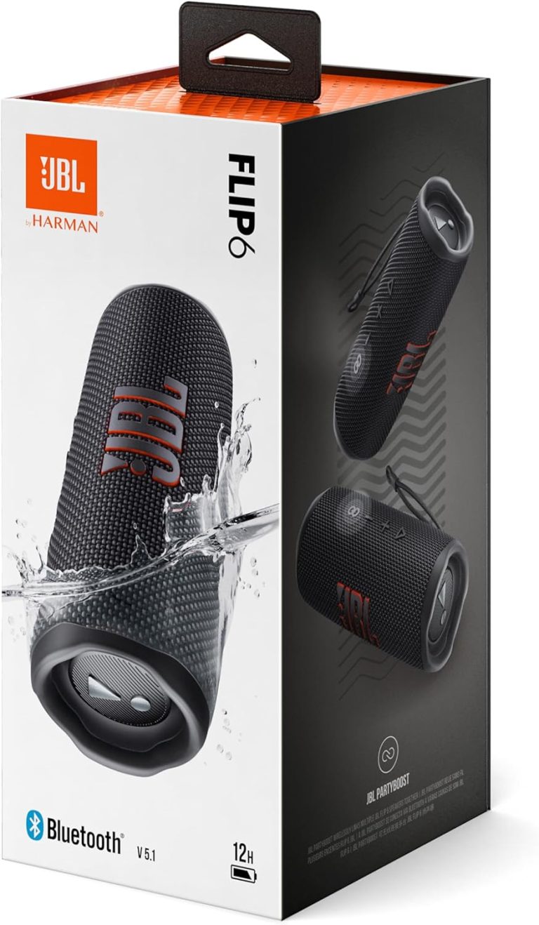 JBL Flip 6 Portable IP67 Waterproof Speaker with Bold JBL Original Pro Sound, 2-Way Speaker