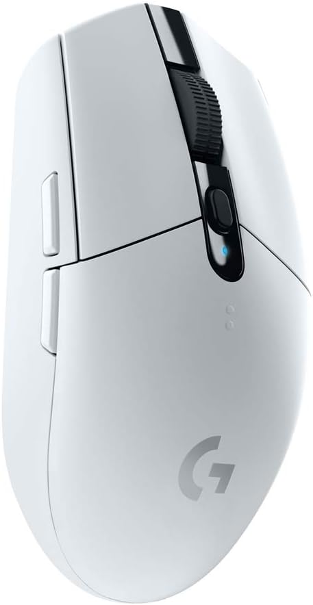 Logitech G305 Lightspeed Wireless Gaming Mouse, HERO Sensor, 12,000 DPI, Lightweight, 6 Programmable Buttons, 250h Battery Life, On-Board Memory, Compatible with PC / Mac - White