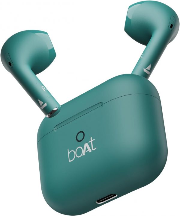 boAt Airdopes Alpha TWS Earbuds with upto 35 Hours Playback, ASAP Charge, BEAST Mode, boAt Signature Sound, ENx Technology, IPX5(Dark Cyan)
