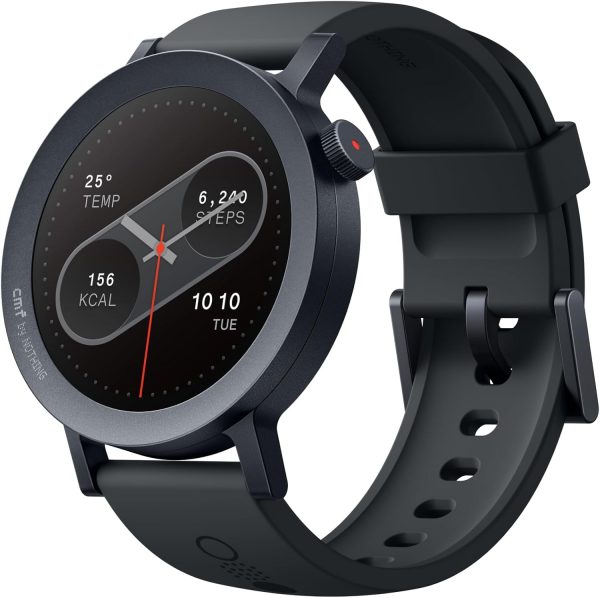 CMF by Nothing Watch Pro 2, 1.32" AMOLED Display, Built-in multi-system GPS, 120 Sports Modes, Smart Sleep Algorithm, Bluetooth calling with AI noise reduction, Dark Grey, MENA Version
