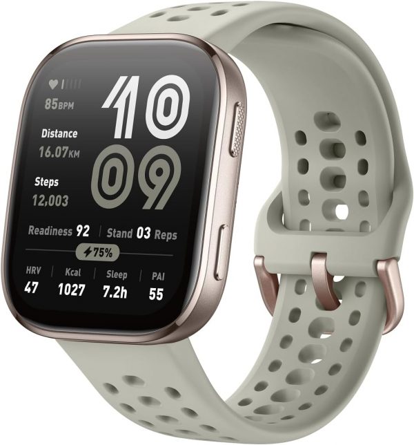 Amazfit Bip 6 Smart Watch 46mm, 14 Day Battery, 1.97" AMOLED Display, GPS & Free Maps, AI, Bluetooth Call & Text, Health, Fitness & Sleep Tracker, 140+ Workout Modes, 5 ATM Water-Resistance