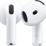 Apple AirPods 4 Wireless Earbuds, Bluetooth Headphones, Personalized Spatial Audio, Sweat and Water Resistant, USB-C Charging Case, H2 Chip, Up to 30 Hours of Battery Life, Effortless Setup for iPhone