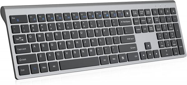 cimetech Rechargeable Wireless Keyboard for Mac/MacBook, 2.4G USB Full Size Slim Computer Keyboard for Windows, PC, Laptop