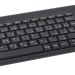 Logitech K400 Plus Wireless Livingroom Keyboard with Touchpad for Home Theatre PC Connected to TV, Customizable Multi-Media Keys, Windows, Android, Laptop/Tablet, Arabic Keyboard - Black