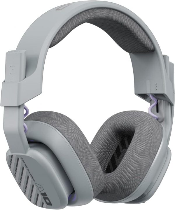 ASTRO A10 Gaming Headset Gen 2 Wired Headset - Over-ear gaming headphones with flip-to-mute microphone, 32 mm drivers, compatible with Playstation, Xbox, PC - Grey