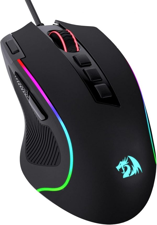 Redragon, Predator Wired Gaming Mouse, Black, M612-Rgb