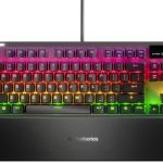 SteelSeries Apex 7 TKL Mechanical Gaming Keyboard, OLED Display, Red Switches, American QWERTY Layout