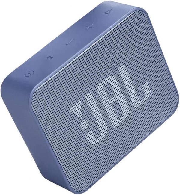 JBL Go Essential Portable Waterproof Speaker, Original JBL Pro Sound, Big Audio and Rich Bass, IPX7 Waterproof, Wireless Streaming, 5 Hours of Battery - Blue, JBLGOESBLU, Standard, Bluetooth