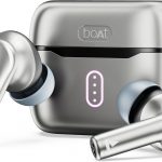 boAt Airdopes 141 Pro Buds, 13mm Drivers, Metallic Finish, 60HRS Battery, 4Mics ENx, Fast Charge, IPX5, v5.3 Bluetooth TWS in Ear Earbuds Wireless Earphones with mic (Surfer Silver)