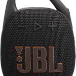 JBL Clip 5 Waterproof Bluetooth Speaker – Ultra-Portable, 12H Playtime, AURACAST (Multi-Speaker Connectivity), JBLCLIP5BLK, Black