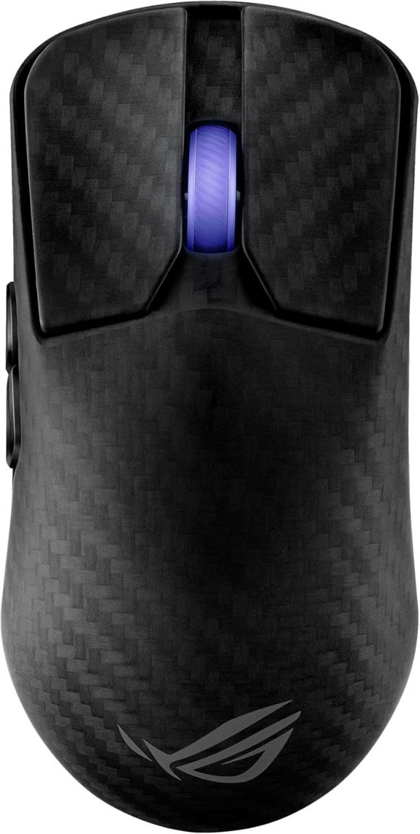 ASUS ROG Harpe Ace Extreme Wireless Gaming Mouse, Carbon Fiber Build, 47g Lightweight, AimPoint Pro 42K Optical Sensor, Optical Micro Switches, ROG Polling Rate Booster, Esports & FPS Gaming, Black