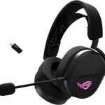 ASUS ROG Pelta Wireless RGB Gaming Headset (ROG SpeedNova, Bluetooth, 2.4GHz, USB-C, 50mm ROG Titanium Membrane Drivers, 10mm Super Broadband Boom Microphone, 309g Lightweight, Aura Sync RGB)