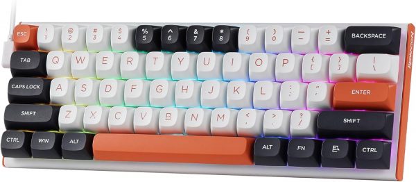Redragon K683 Rapid Trigger Gaming Keyboard, 60% Wired Mechanical Keyboard with Hyperfast Actuation, Dedicated Magnetic Switch, Adjustable Actuation Point, 8KHz Polling Rate