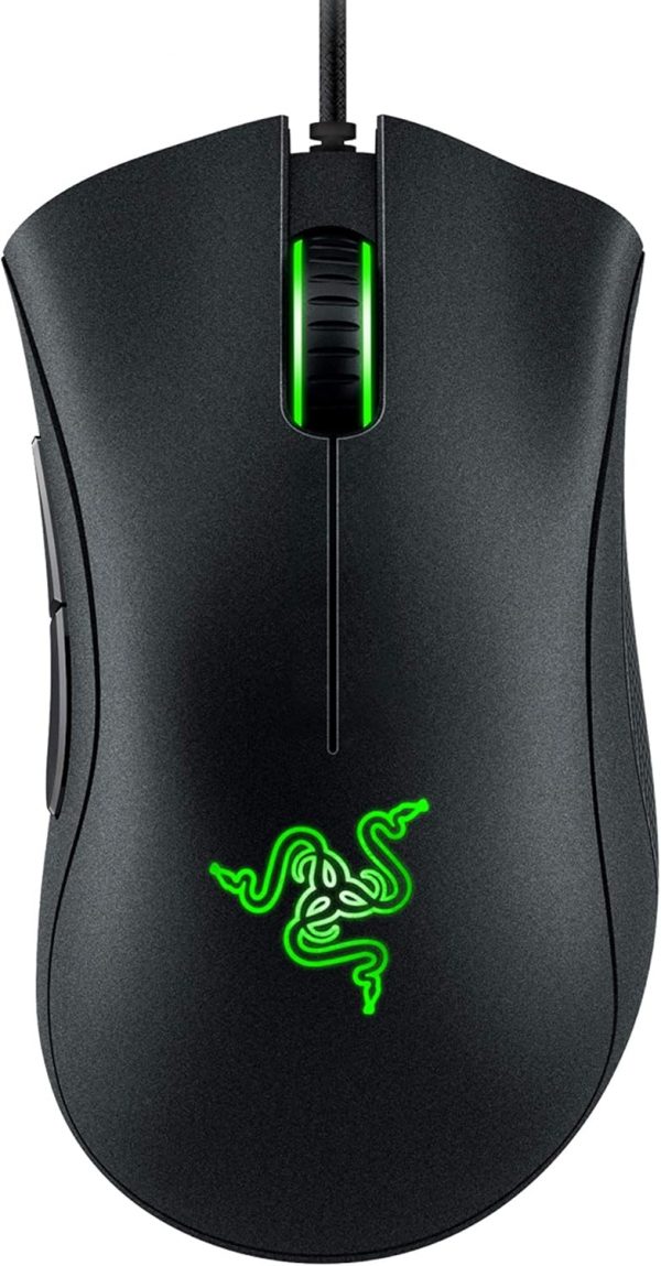Razer DeathAdder Essential Gaming Mouse: 6400 DPI Optical Sensor - 5 Programmable Buttons - Mechanical Switches - Rubber Side Grips - Classic Black
